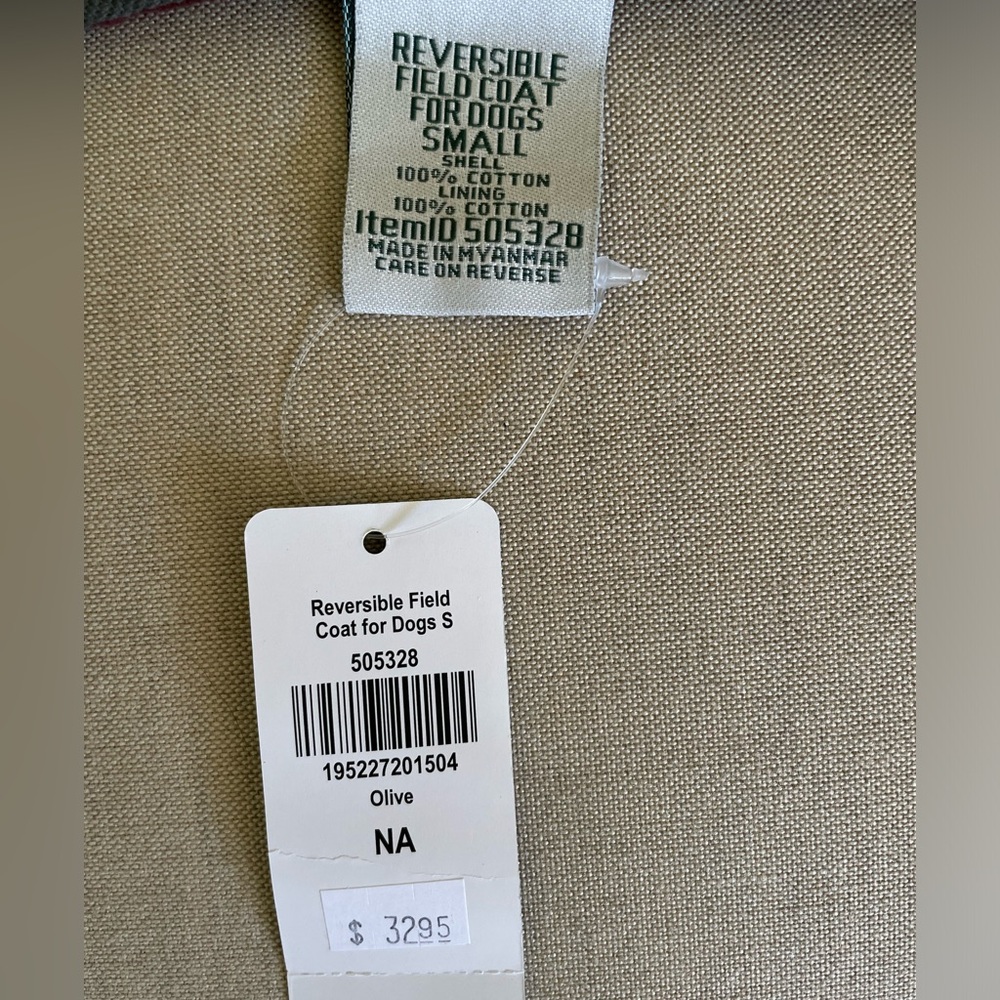 L.L. Bean Reversible Dog Coat (NWT) - Picture 5 of 8